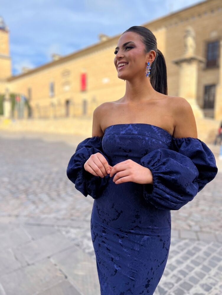 Vestido Camila Azul Marino